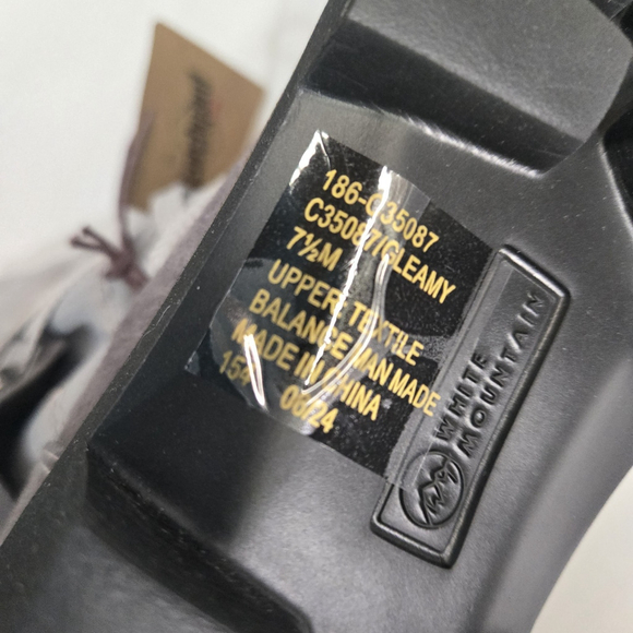 Cliffs White Mountain Gleamy Waterproof Snow Boots Gray Faux Fur Winter 7.5 NIB - Picture 8 of 11